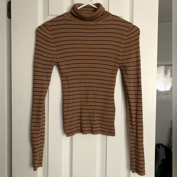 Forever 21 Stripped Long Sleeve Turtleneck | Women’s Size S/P - Picture 1 of 5
